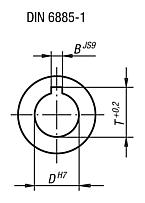 Cardan double joints, stainless steel, with plain bearing, similar to DIN 808