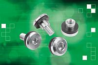 Flat head screw with tolerance compensation