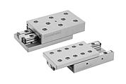 Precision slides roller mounted with location holes